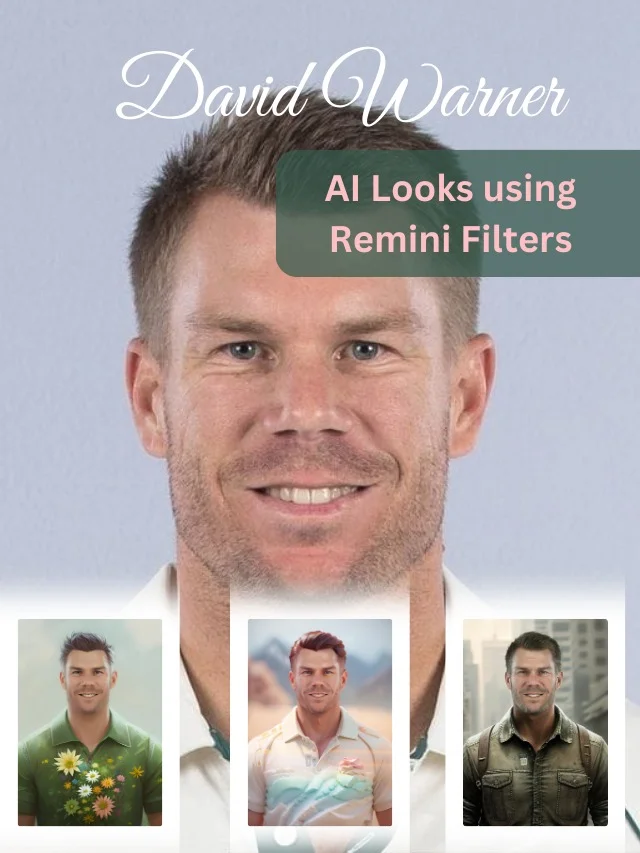 David warner Remini AI look