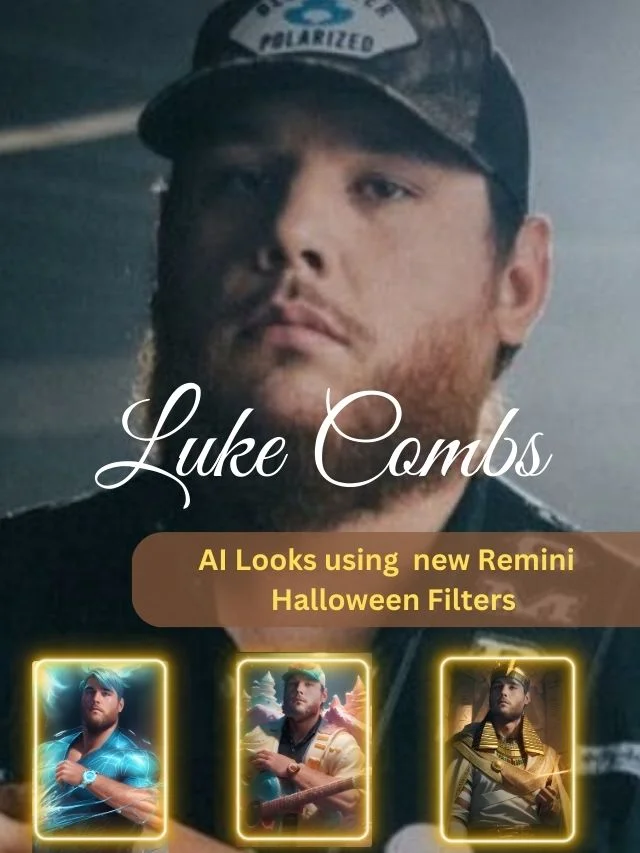 Luke Combs Remini AI Filter looks