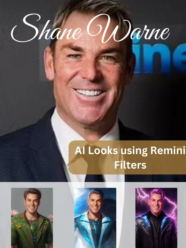 Shane warne Remini AI Filter looks