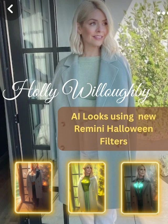 holly willoughby Remini Ai Filter looks