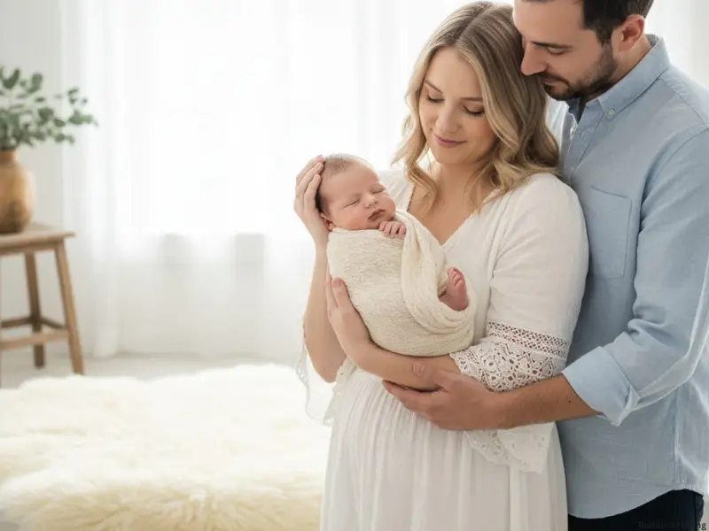 Newborn Baby Poses with Parents – Sweet Family Memories 24 Newborn Baby Poses with Parents- Casual Poses