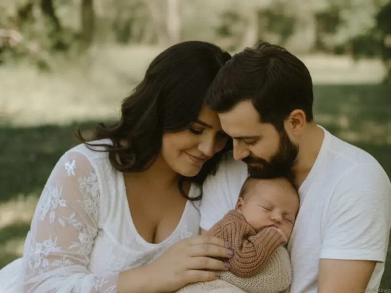 Newborn Baby Poses with Parents – Sweet Family Memories 23 Newborn Baby Poses with Parents- Father Holding the Baby