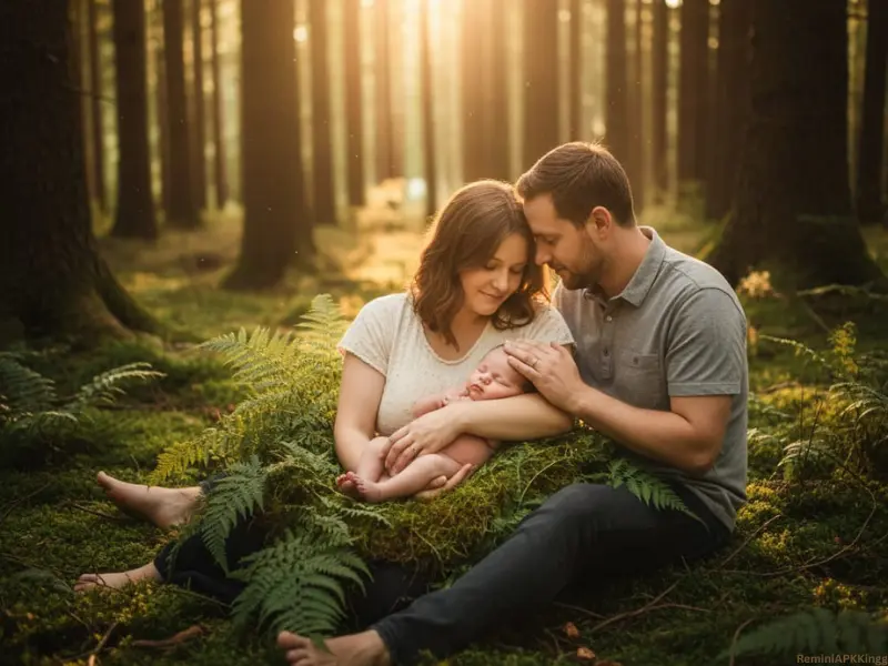 Newborn Baby Poses with Parents – Sweet Family Memories 7 Newborn Baby Poses with Parents- Forest poses