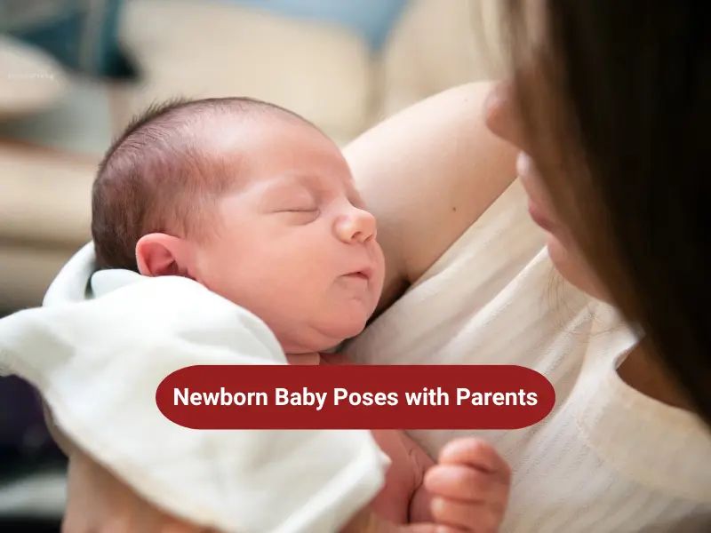 Newborn Baby Poses with Parents